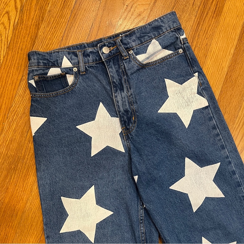 BDG Low-Rise Tapered Baggy Jean - Star Print - Picture 10 of 12